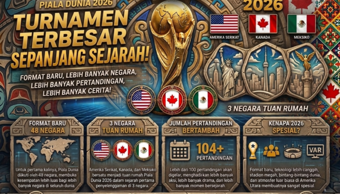 Piala Dunia 2026 Akan Jadi Ajang Sepak Bola Terbesar dalam Sejarah Dunia